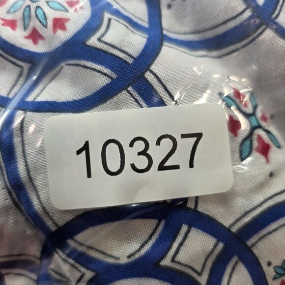 Womens Liz Claiborne White Blue Red Geometric Print Shorts Linen Blend Size XXL - Picture 9 of 9